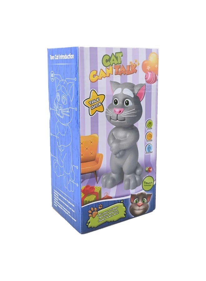 XXL Talking Tom Interactive Musical Sensor Cat Toy – Large Talking & Repeating Character with Touch Sensitivity, Fun Melodies & Realistic Sounds for Kids - Image 5